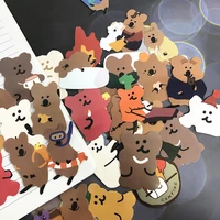 kawaii stationery stickers animals koala sticker luggage mobile phone case car accessories sticker 34sheetsbag different styles