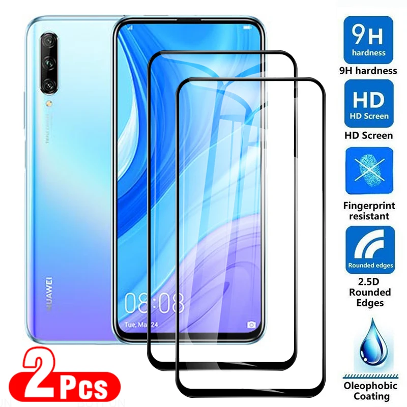 2 шт. полноэкранная защита для Huawei P Smart Pro 2019 закаленное стекло на Z + Psmart Plus 2018