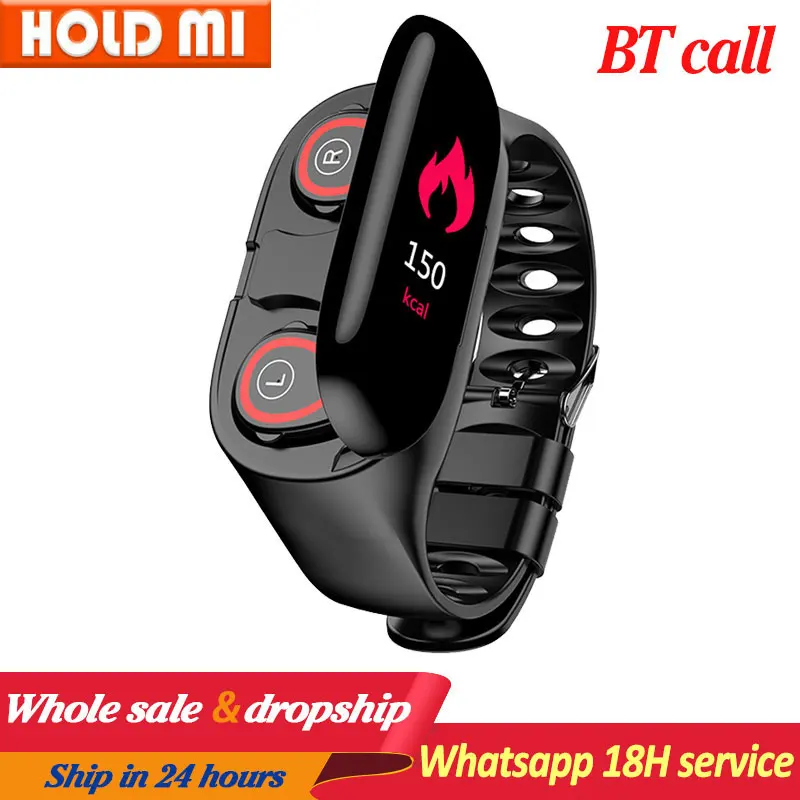 M1 новейшие Смарт часы с Bluetooth наушниками и Пульсометром|Смарт-часы| |