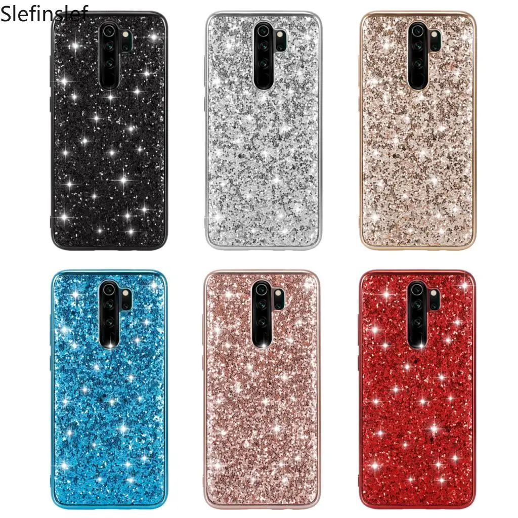 Чехол для Xiaomi Redmi Note 8 Pro Роскошный Жесткий блестящий тонкий защитный чехол