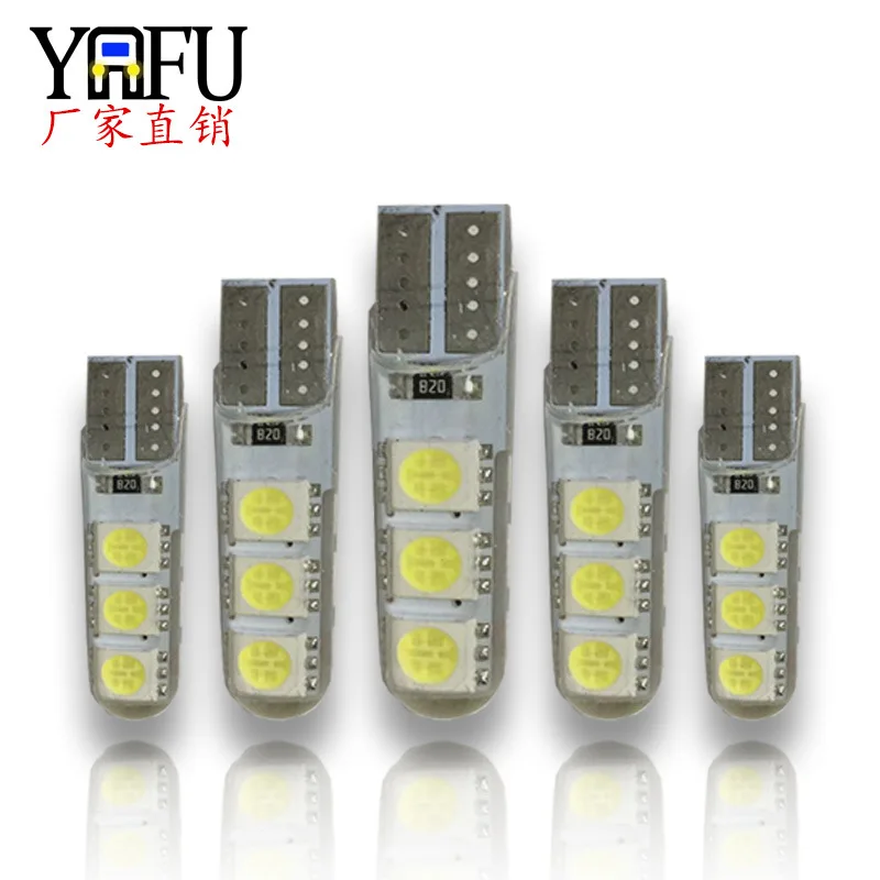 

Factory Price Direct Sale Automobile LED Lamp W5w T10 5050 6smd Silicone Lamp LED Wide License Plate Lamp Car Accessories
