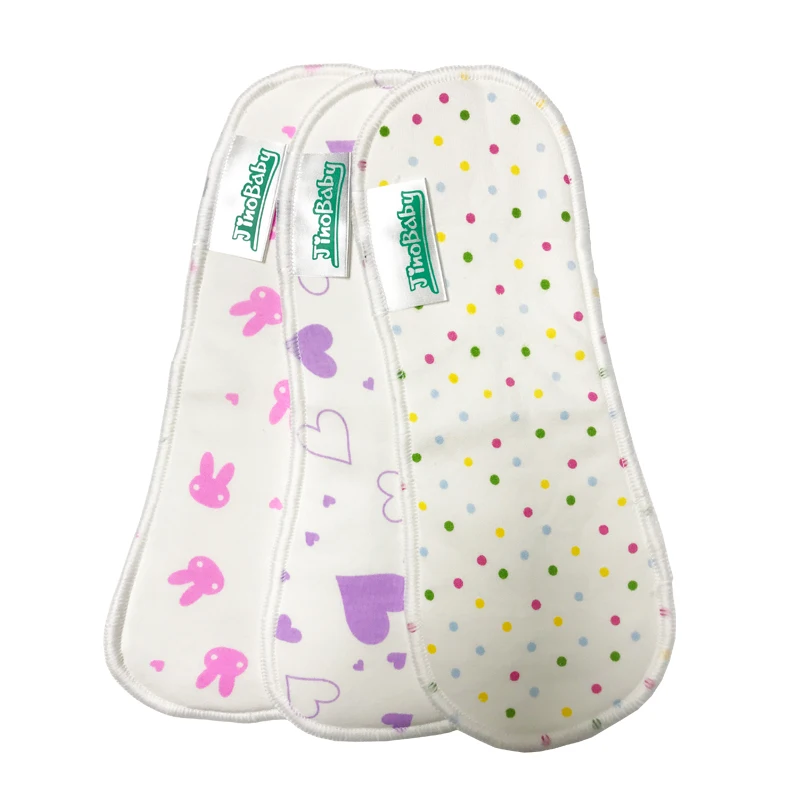3 шт JinoBaby хлопок Многоразовые подгузники для новорожденного вставка ткань пеленки для сна lavable bebe