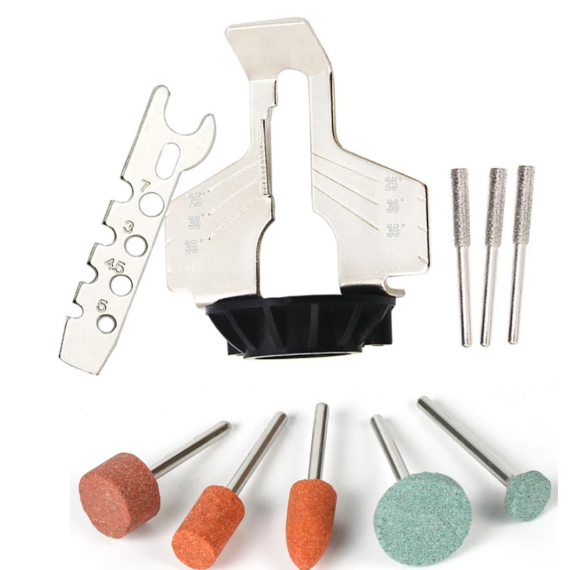 Инструмент для ЗАТОЧКИ ЦЕПНОЙ ПИЛЫ роторная дрель ручная точилка адаптер