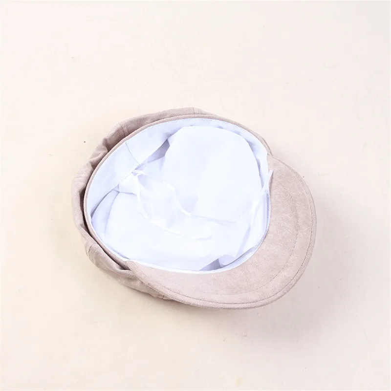 Осенне-зимний новый стиль однотонный берет на утином языке Повседневная