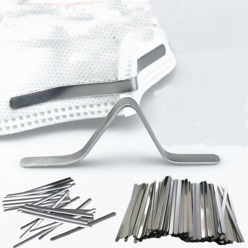 Зажим для носа металлический плоский алюминиевый 50/500 шт. | Дом и сад