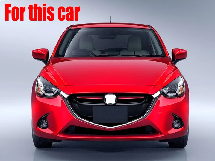 Хромированная передняя противотумансветильник фара для Mazda 2 Demio DJ DL 2015 2016 2017 ABS |
