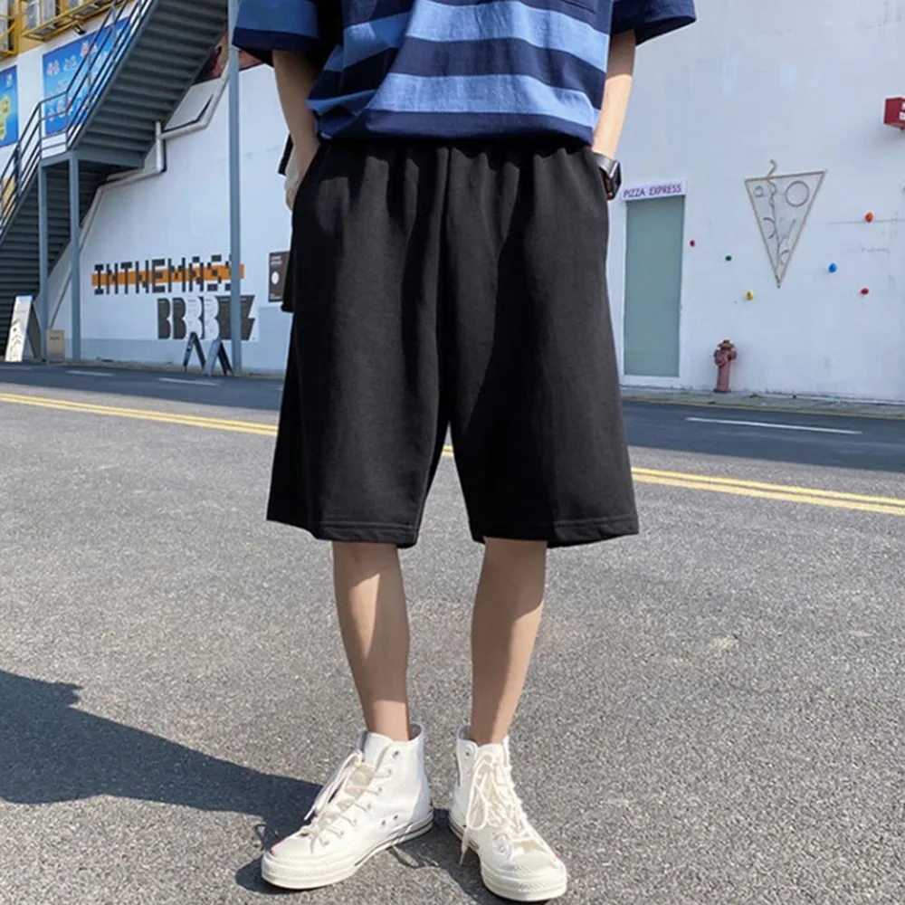 

Men Cotton Sports Loose Casual Shorts Unisex Fashion Men Jogger Pants Men's Sportswear Short Sweatpants Jogger Breathable Trouse
