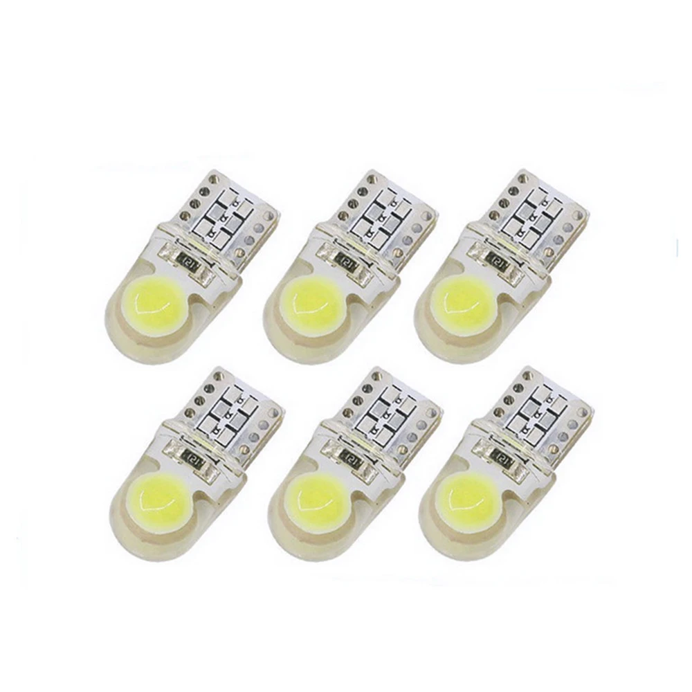 

10Pcs Auto T10 Led 194 W5W LED 168 COB Silica Car Super Bright Turn Side License Plate Light Lamp Bulb DC 12V