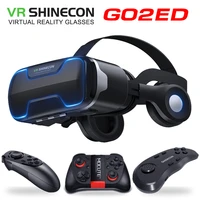 g02ed vr shinecon 8 0 standard edition and headset version virtual reality 3d video vr glasses headset helmet optional controlle