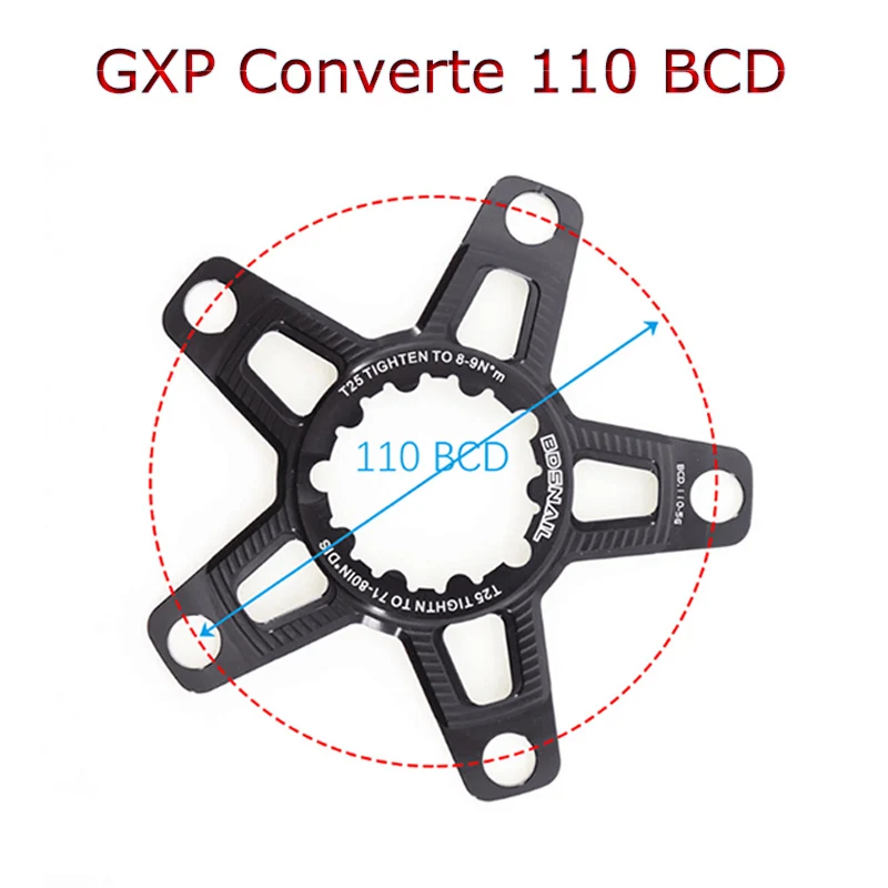 Горный шатун шоссейный велосипед алюминий 170 GXP горный конвертер звездочка