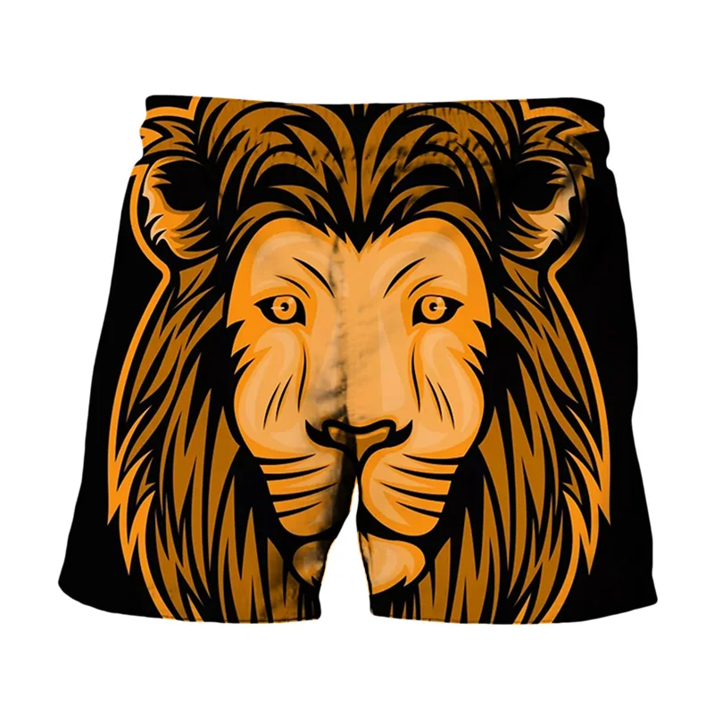 

Men's Shorts Cool Swimming Surfing 3D Printing Animal Wolf Quick-Drying Men's Shorts Tiger Lion Print S-6XL