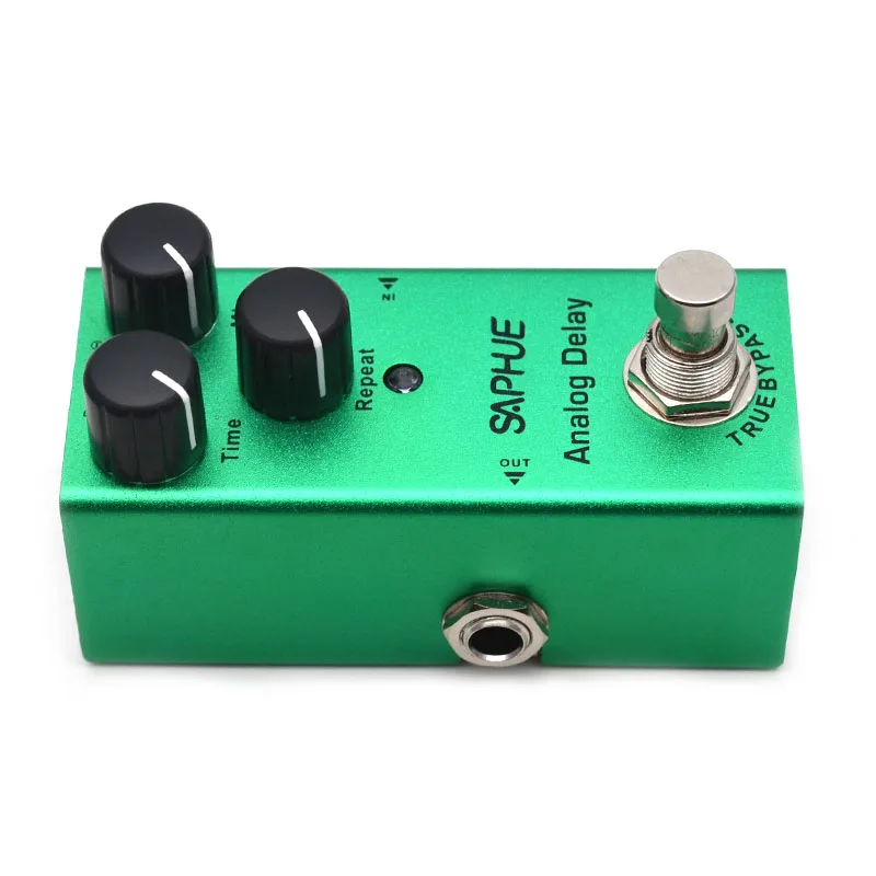 saphue elektrische gitarre analog delay zeitmixwiederholen knopf wirkung pedal mini einzigen typ dc 9v true bypass free global shipping
