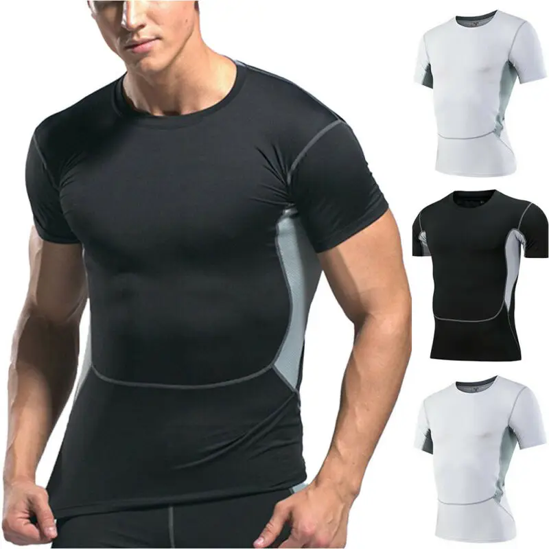 

Футболка VICABO мужская с круглым вырезом, приталенная тенниска, майка с коротким рукавом, повседневная майка, лето