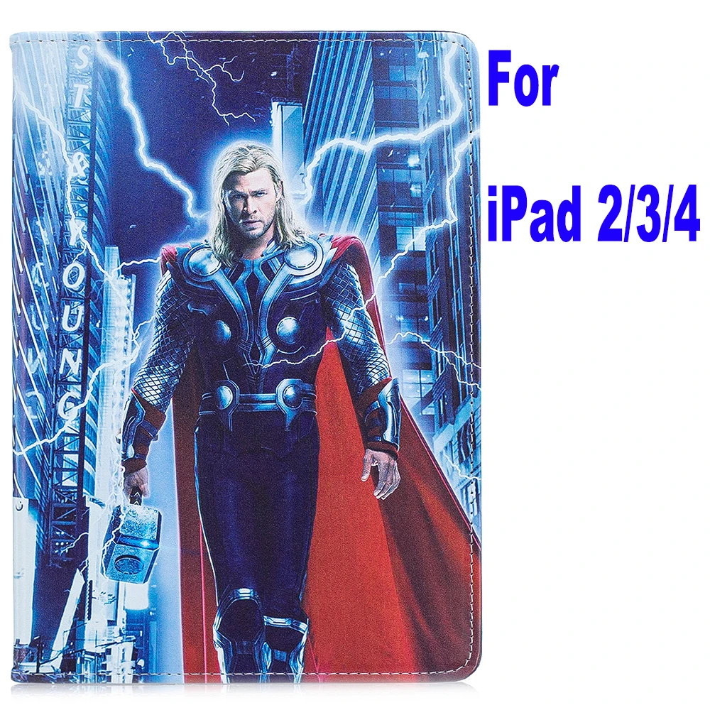 as photo Чехол для ipad 4 air 2 ipad 9,7 ipad mini 1/2/3/4/5 Pro Movie Marvel Мстители эндгейм Тор стенд coque capa Cover - Цвет: as photo