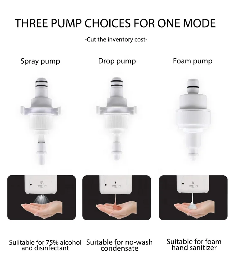 

Touchless automatic soap dispenser hand sanitizer infrared sensor auto liquid foam dispenser