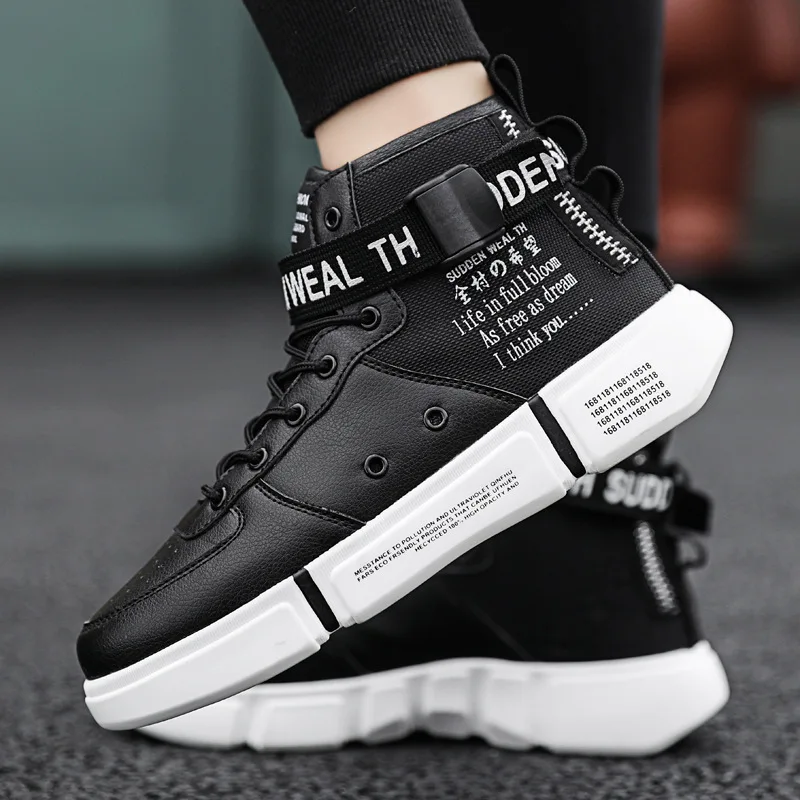 Новинка осени 2019 высококачественная повседневная Белая обувь в стиле хип-хоп для