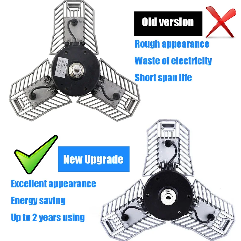 E27 Светодиодный светильник для гаража 60 Вт/80 Вт потолочный с высоким люменом SMD2836