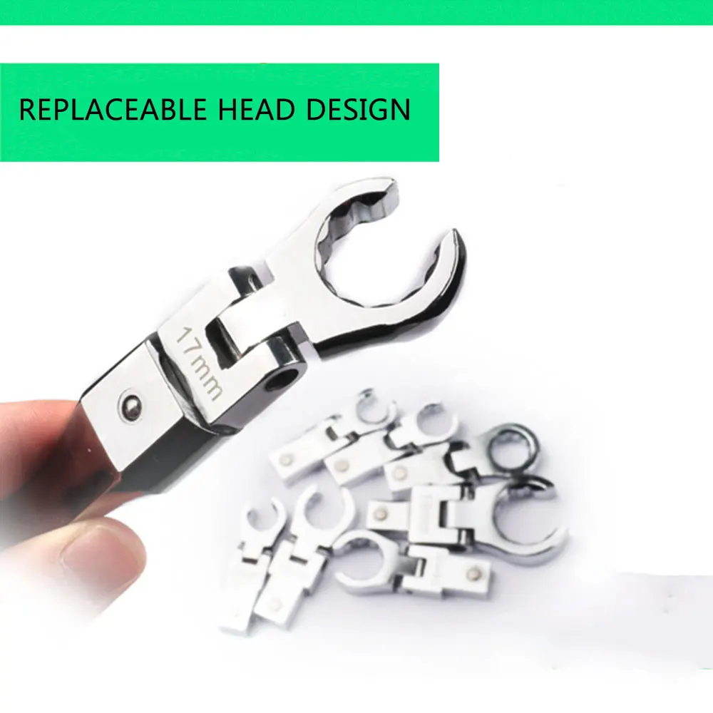 Портативный гаечный ключ с храповым механизмом 72 дюйма встряхивающаяся головка