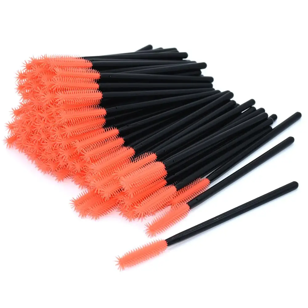 10/100 шт Высокое качество силиконовая ресница щетка расческа тушь для ресниц