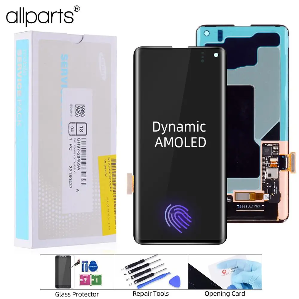 

New AMOLED Display For SAMSUNG Galaxy S10 S10e Plus S10+ LCD Touch Screen Digitizer Replacement G973F G973 G975F