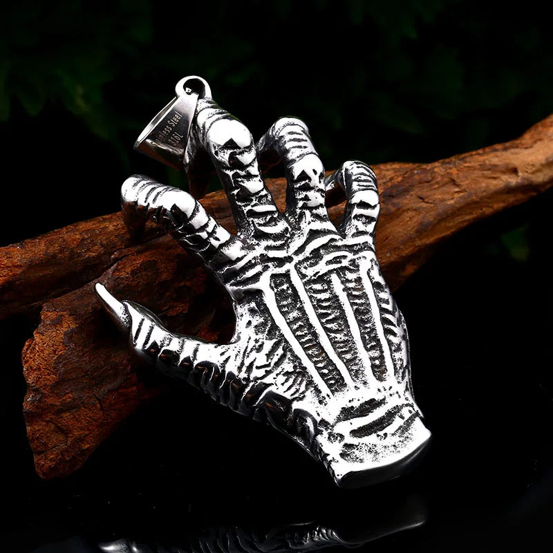 Байер модное кольцо из нержавеющей стали ожерелье с подвеской в виде лапы