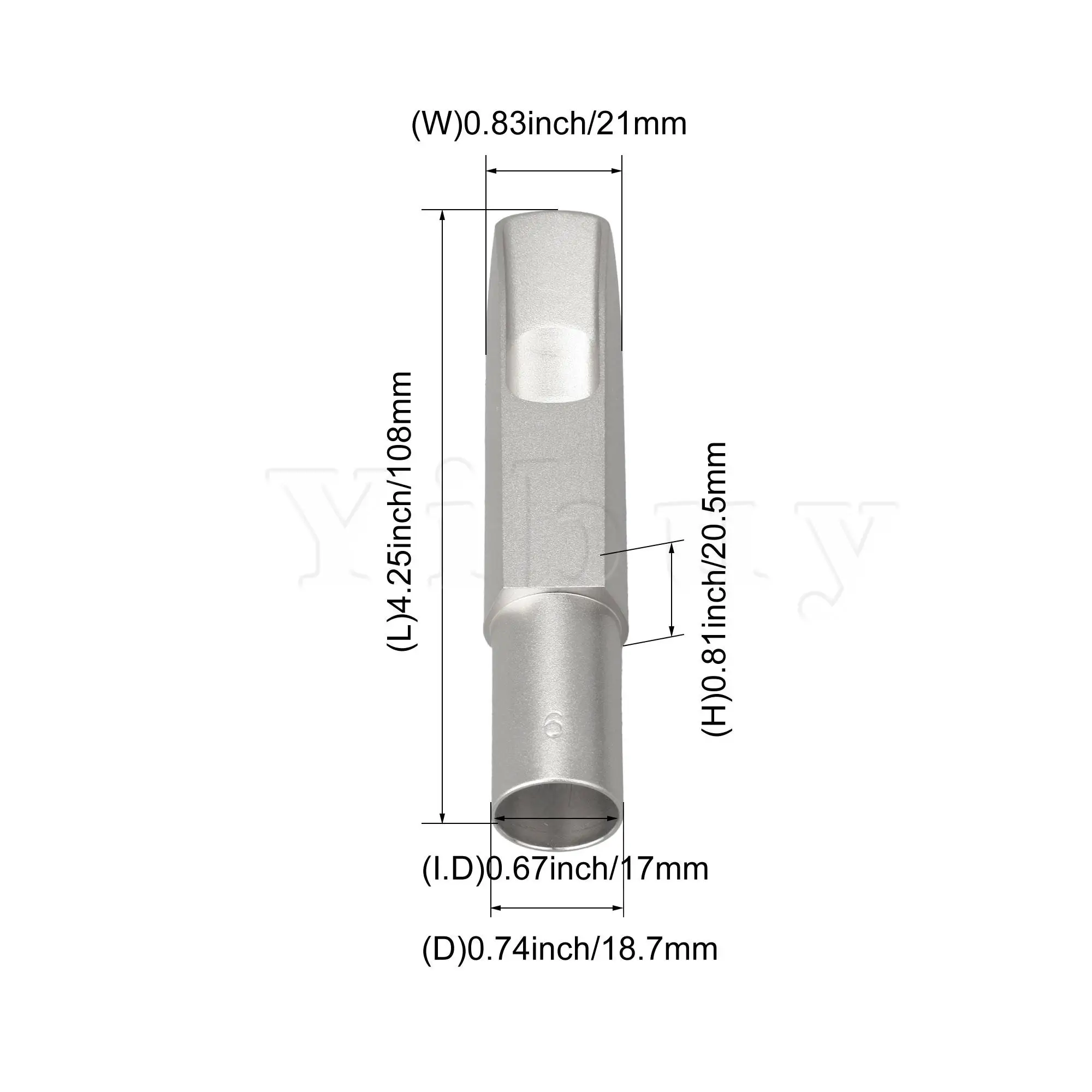 

Yibuy #9 Tenor Saxophone Mouthpiece Silver for Saxophone Mouthpiece Part