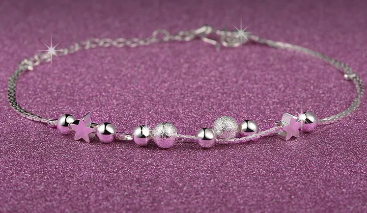 Браслет на ногу Женский с подвеской в виде звезд из бисера 2020 | Украшения и