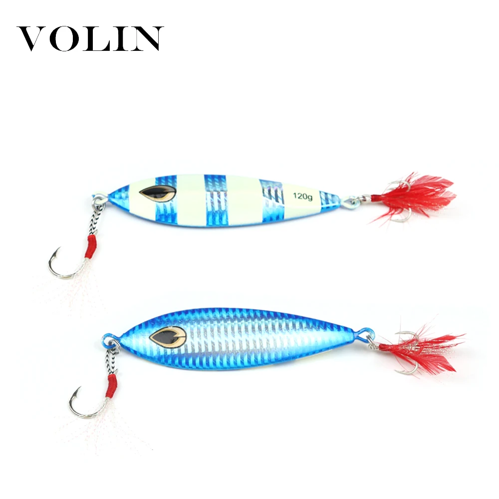 VOLIN новый морской джиг 60 г/80 г/100 г/120 г/150 г VIB металлические Свинцовые джиг-приманки