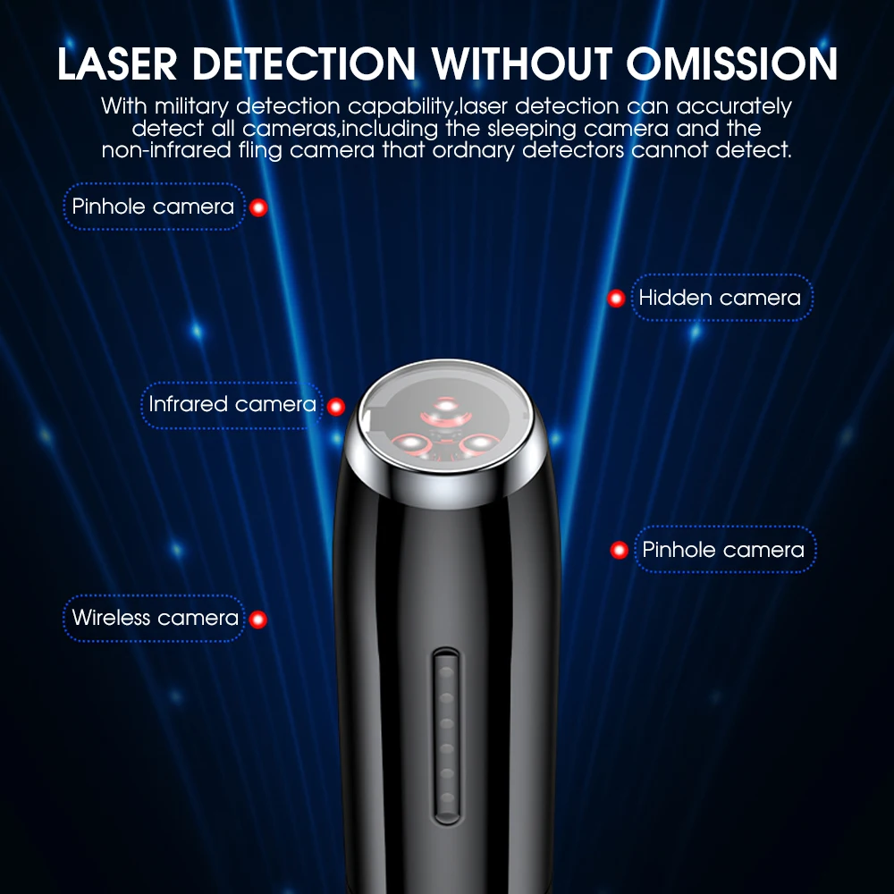 Multi-function Detector Mini Camera Bug Finder Gadget Portable Anti GPS Car Tracking Scanner Wireless RF Signal | Безопасность и