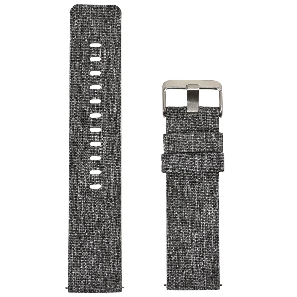 BEAFIRY Quick Release 20mm  22mm 24mm Strap Breathable Woven Nylon Watch Band Canvas Watchbands Belt Sports for men women Black