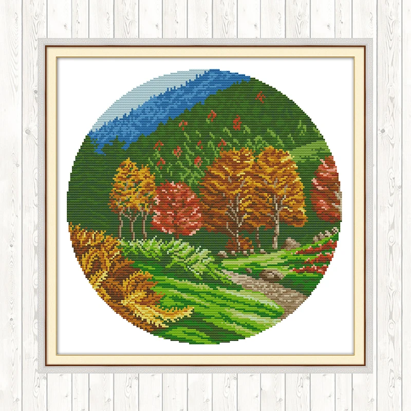 Набор для вышивки крестиком Four Seasons рукоделие 14CT 11CT подсчет и штамп DMC