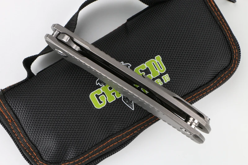 Green Thorn F95 R18 складной нож(3,7") D2 стальное лезвие titanium ручка Открытый инструмент для кемпинга и охоты карман кухонные принадлежности