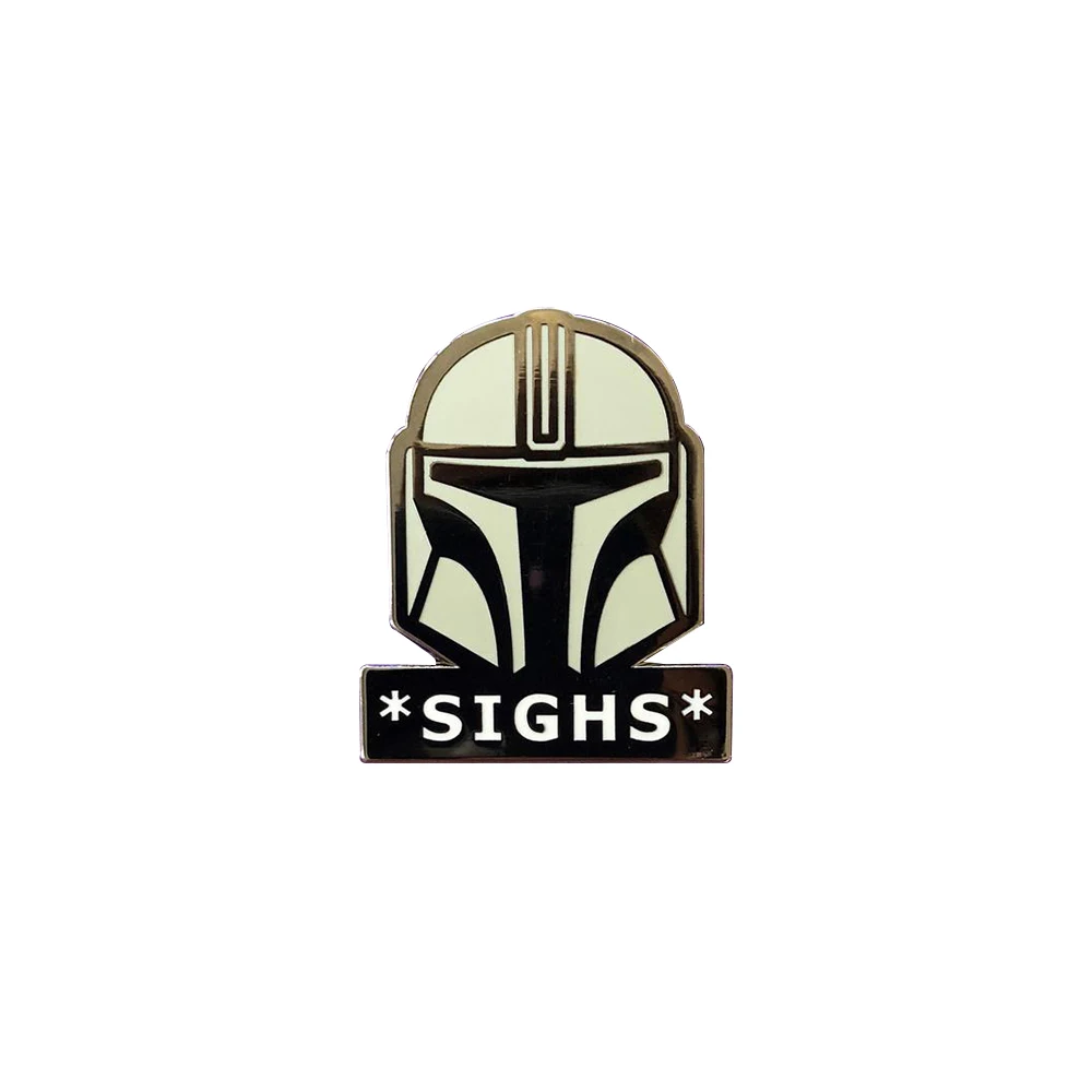 

The Soldier SIGHS Hard Enamel Pin Kawaii Mask Brooch Fashion Medal Badge Lapel Pin Backpack Decor Jewelry Gift 2021