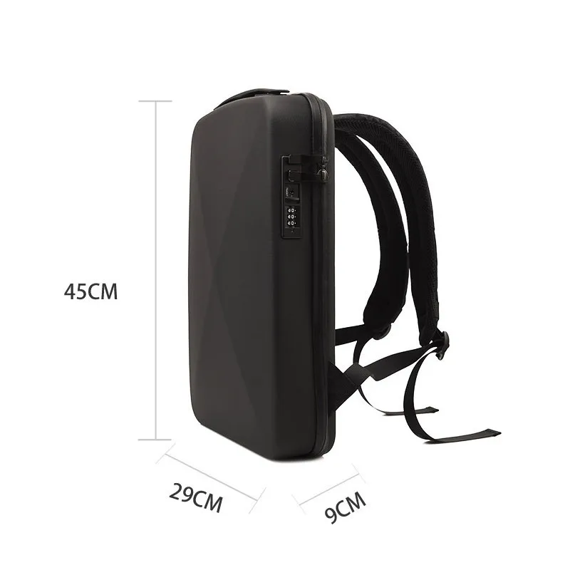 Тонкий мужской рюкзак с защитой от кражи Ультратонкий Твердый корпус