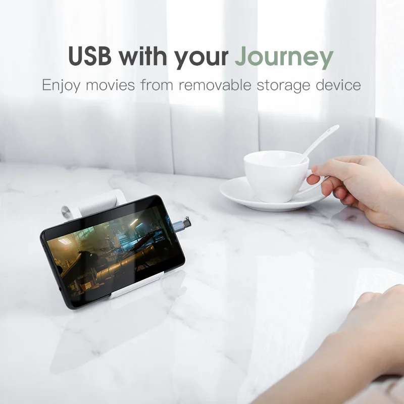 Адаптер KUULAA USB Type C OTG переходник с Micro на кабель для Macbook Pro Samsung S10 Plus быстрая