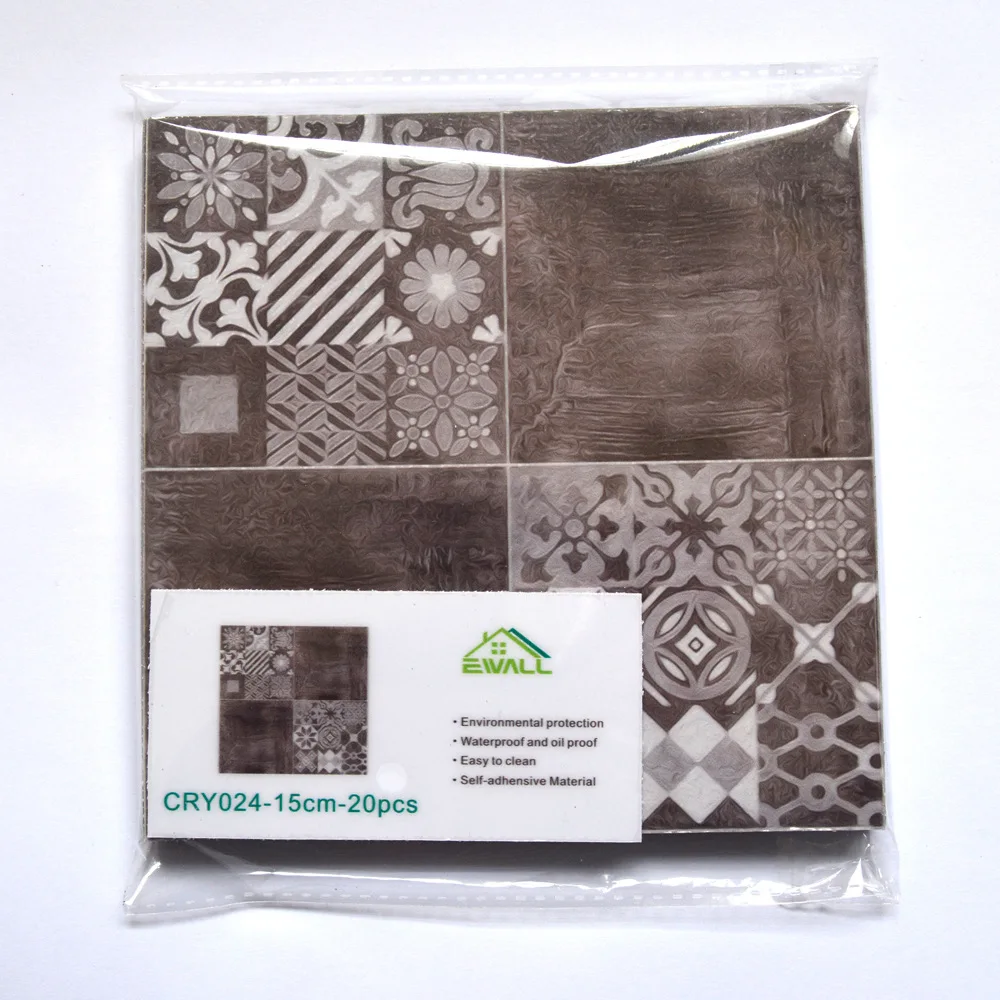 

Waterproof Vinyl Tile Stickers 3D Wall Stickers Kitchen Bathroom Decorative PVC Wallpapers Home Decor DIY Decal Mural Panel