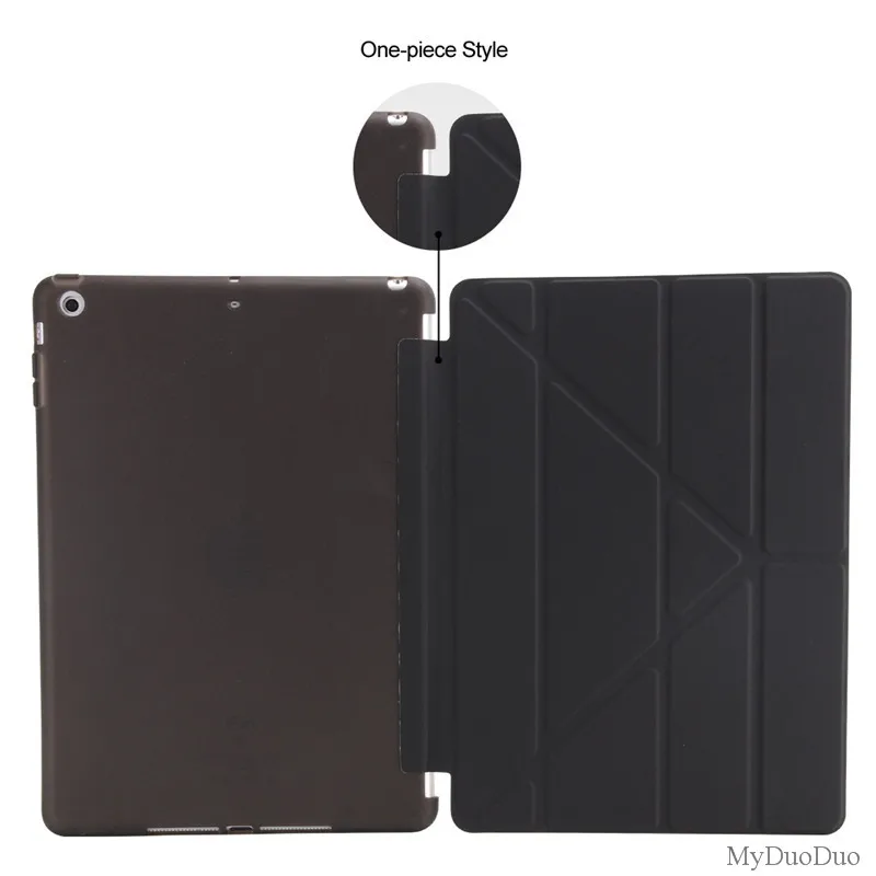 black Чехол для нового ipad 9,7 дюймов, для ipad модели A1822 A1823 A1893 A1954 Мягкий ТПУ чехол-накладка силиконовый Magentice Smart cover - Цвет: black