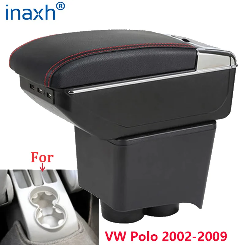Подлокотник для Volkswagen Polo VW 9N 3 подлокотник автомобиля 2002-2009 модифицированный