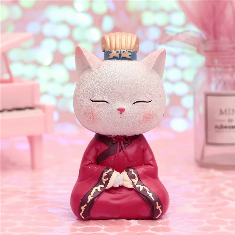 Милая девочка украшение в виде сердца кошка копилка белая настольная маленькое