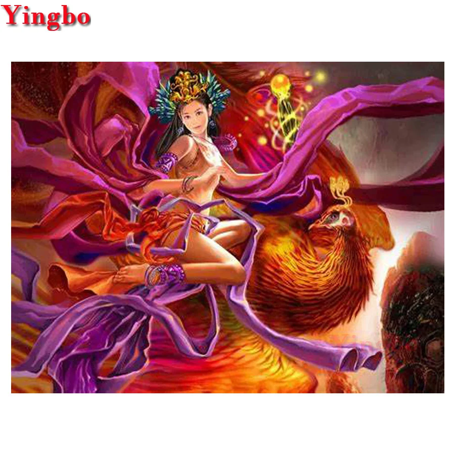 Красота Феникс полная дрель Алмазная вышивка рукоделие 5d алмазная живопись