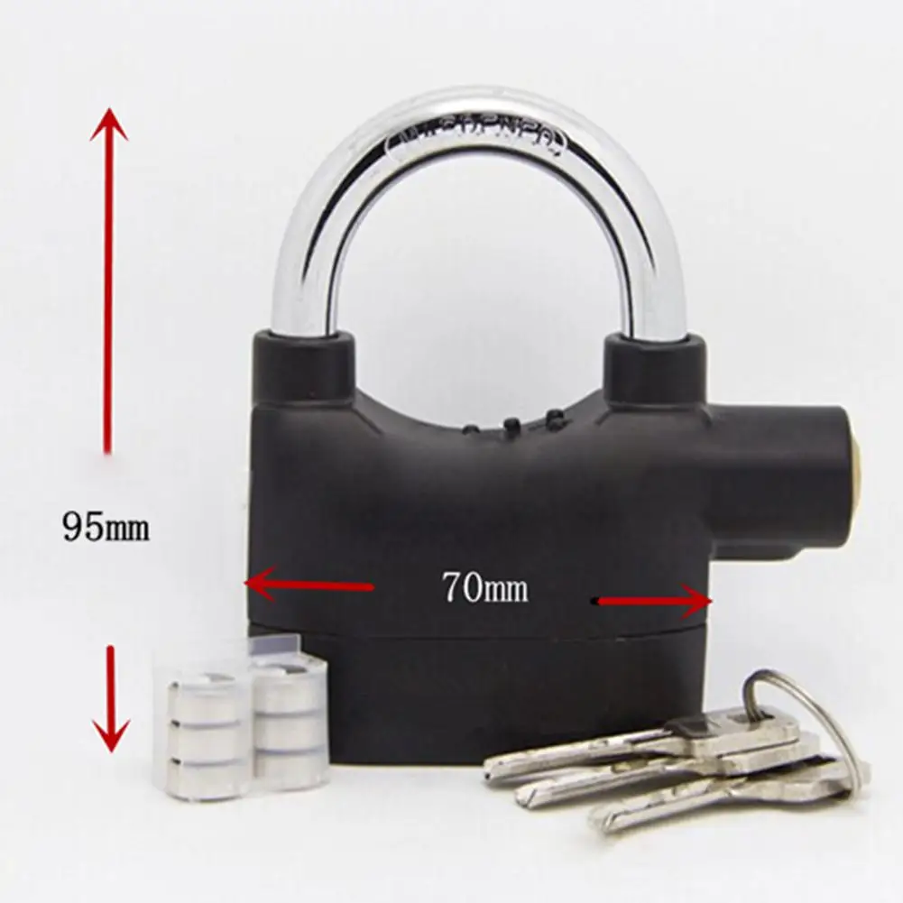 

Warehouse Door Lock Alarm Waterproof Bicycle Motorcycle Disc Brake Lock Motorbike Anti Theft Alarm Lock Bike Padlock