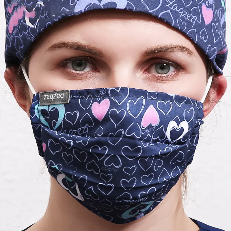 Surgical Mask 11 23 Цвета хирургические маски медицинский узор медсестры Рабочая маска Регулируемое Качество хлопок дантиста ветеринарная Больничная докторская маска - Цвет: Surgical Mask 11