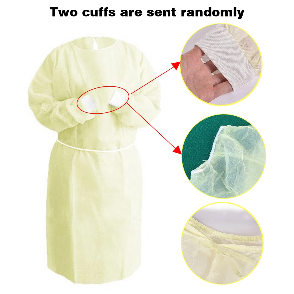 Унисекс санитарный защитный комбинезон костюм на молнии одноразовый