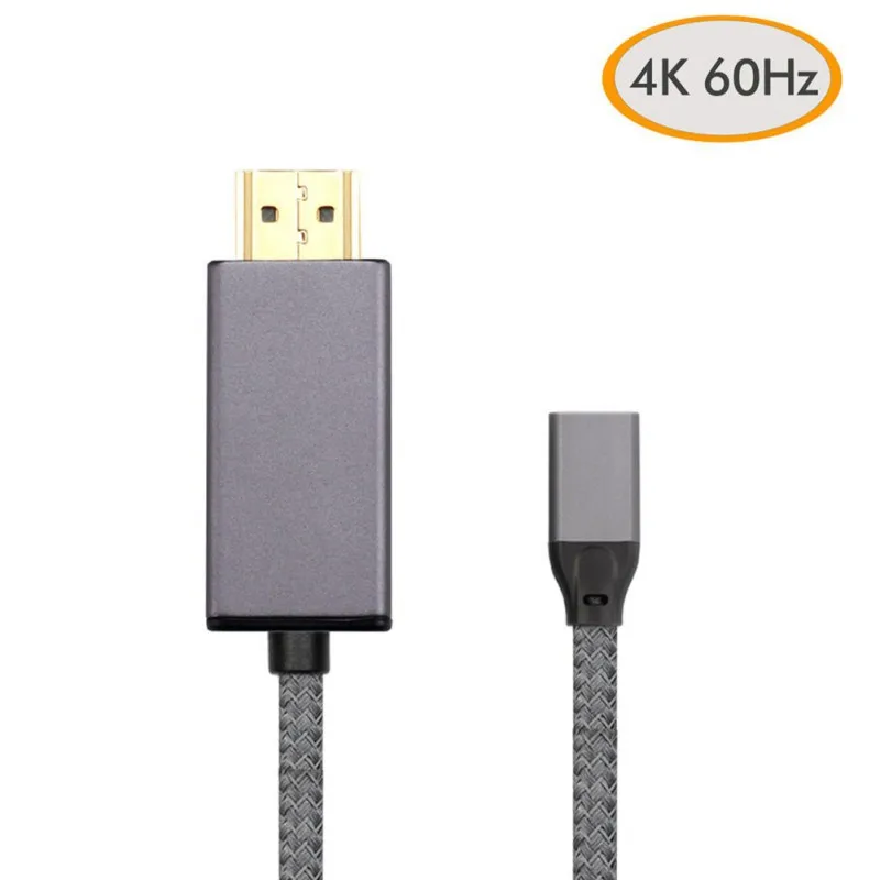 Usb type C к HDMI адаптер (совместим с Thunderbolt 3) 4K 60Hz Тип 3 1 муфта мужчины женскому