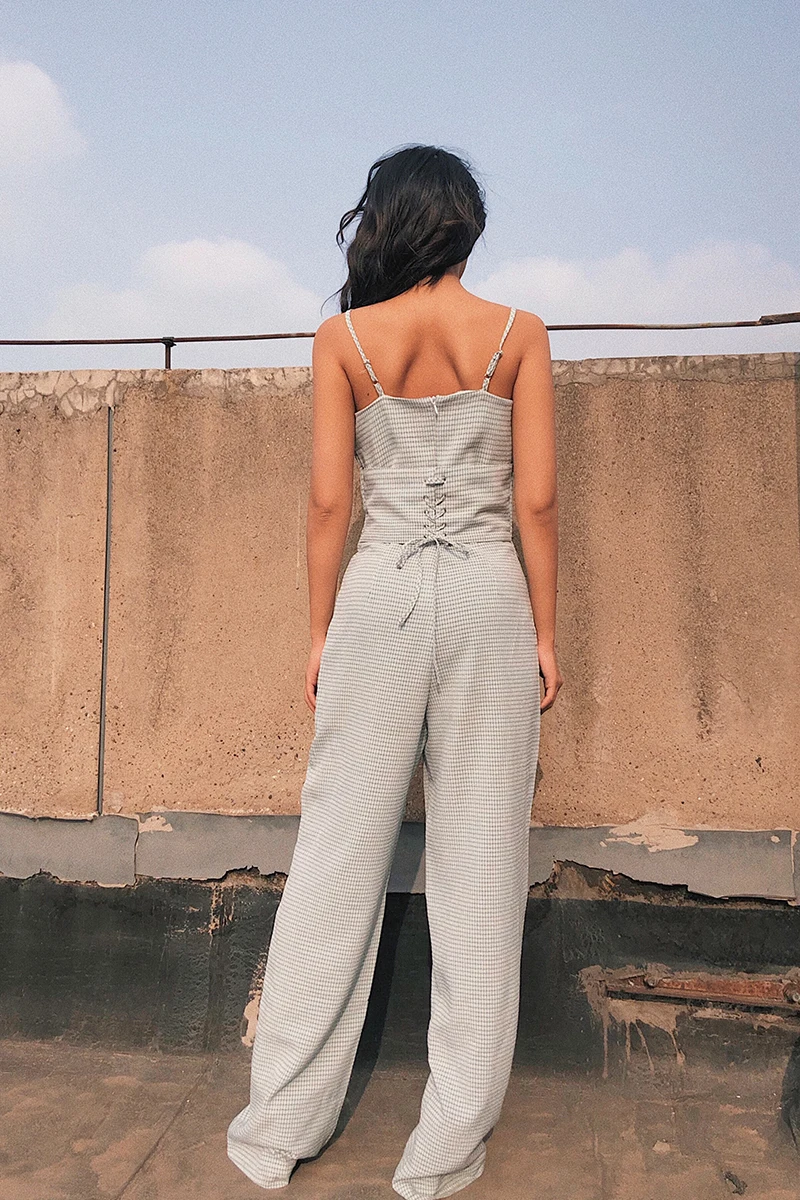 Новинка 2019 модная женская одежда пикантные цельнокроеные широкие брюки без