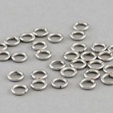 4000Pcs Stainless Steel Closed Unsoldering Jump Rings Oval Single Loop Split Rings for DIY Jewelry Making