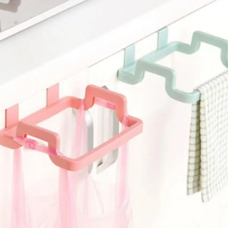 

Kitchen Garbage Cupboard Door Back Hanging BagCabinet Door Organizer Towel Holders Trash Bag Hanger Storage Shelf Cabinet Trash