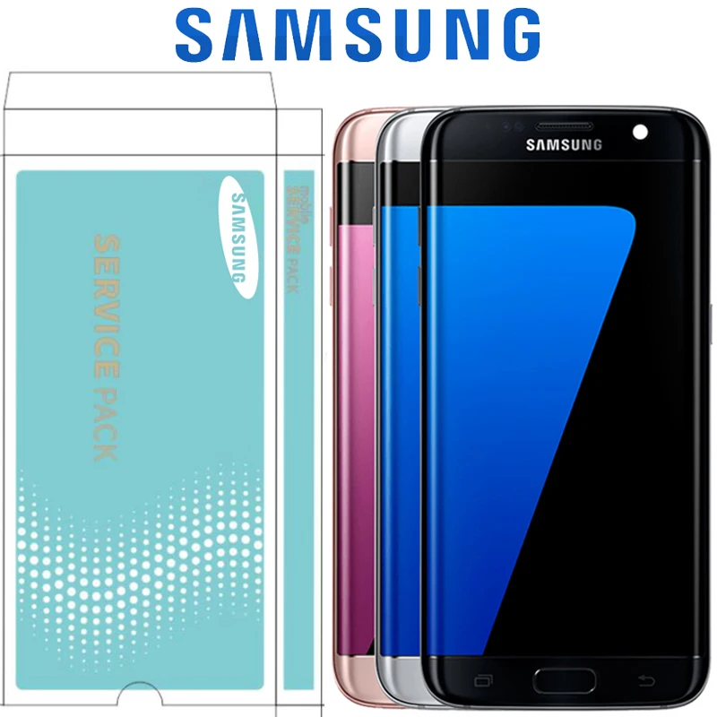Оригинальный 5 ''экран для SAMSUNG Galaxy S7 Edge ЖК дисплей G935F G935FD SM сенсорный