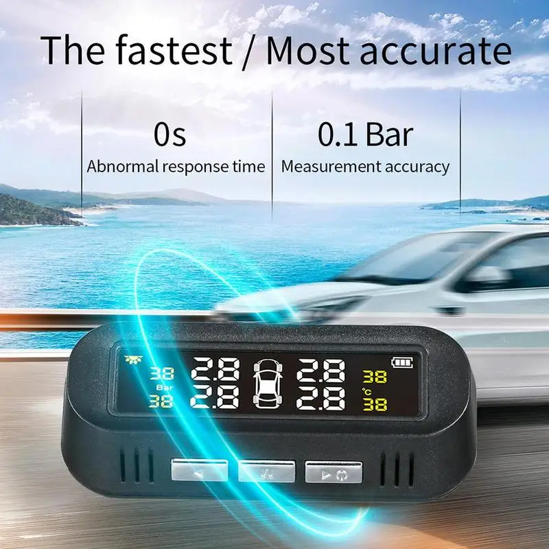 Беспроводной монитор давления в шинах беспроводная система контроля с солнечной