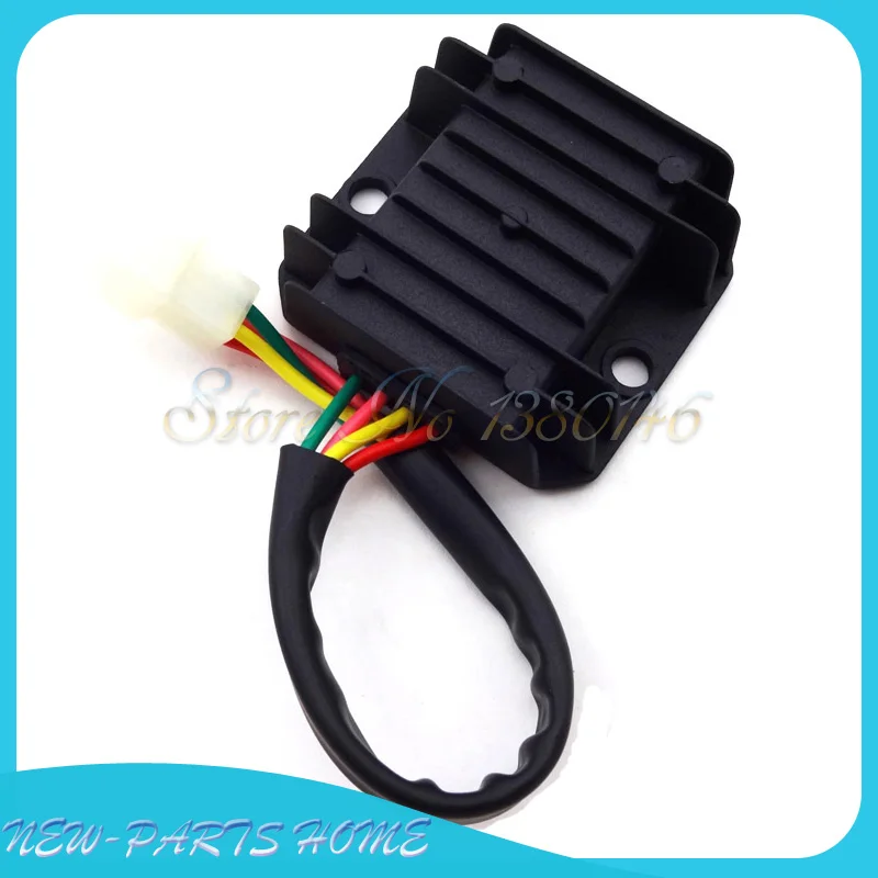 4 проводный регулятор напряжения с штекером выпрямитель для квадроцикла мопеда